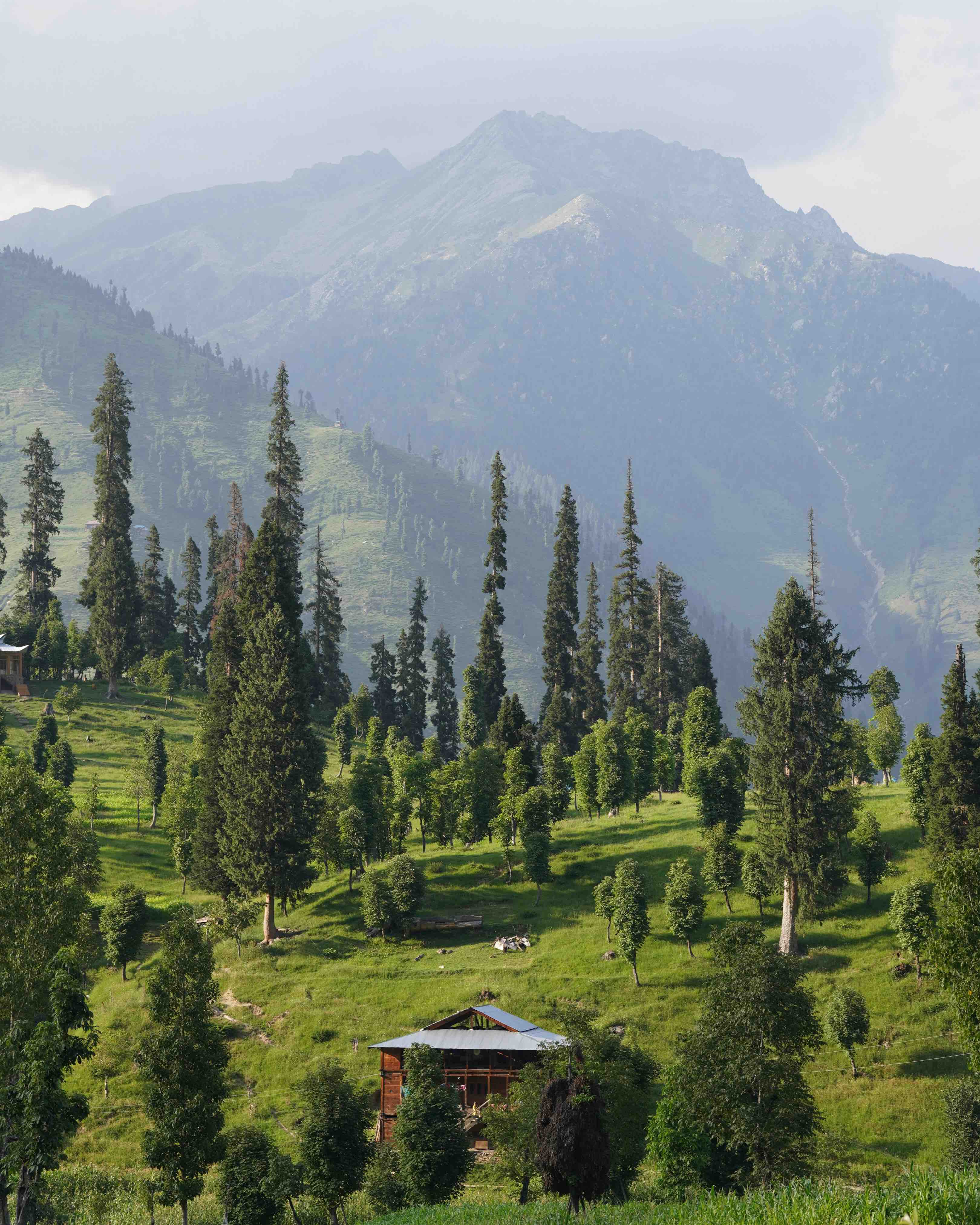 Mountain landscape in Azad Kashmir, origin of Silsilah Studio heirloom shawls