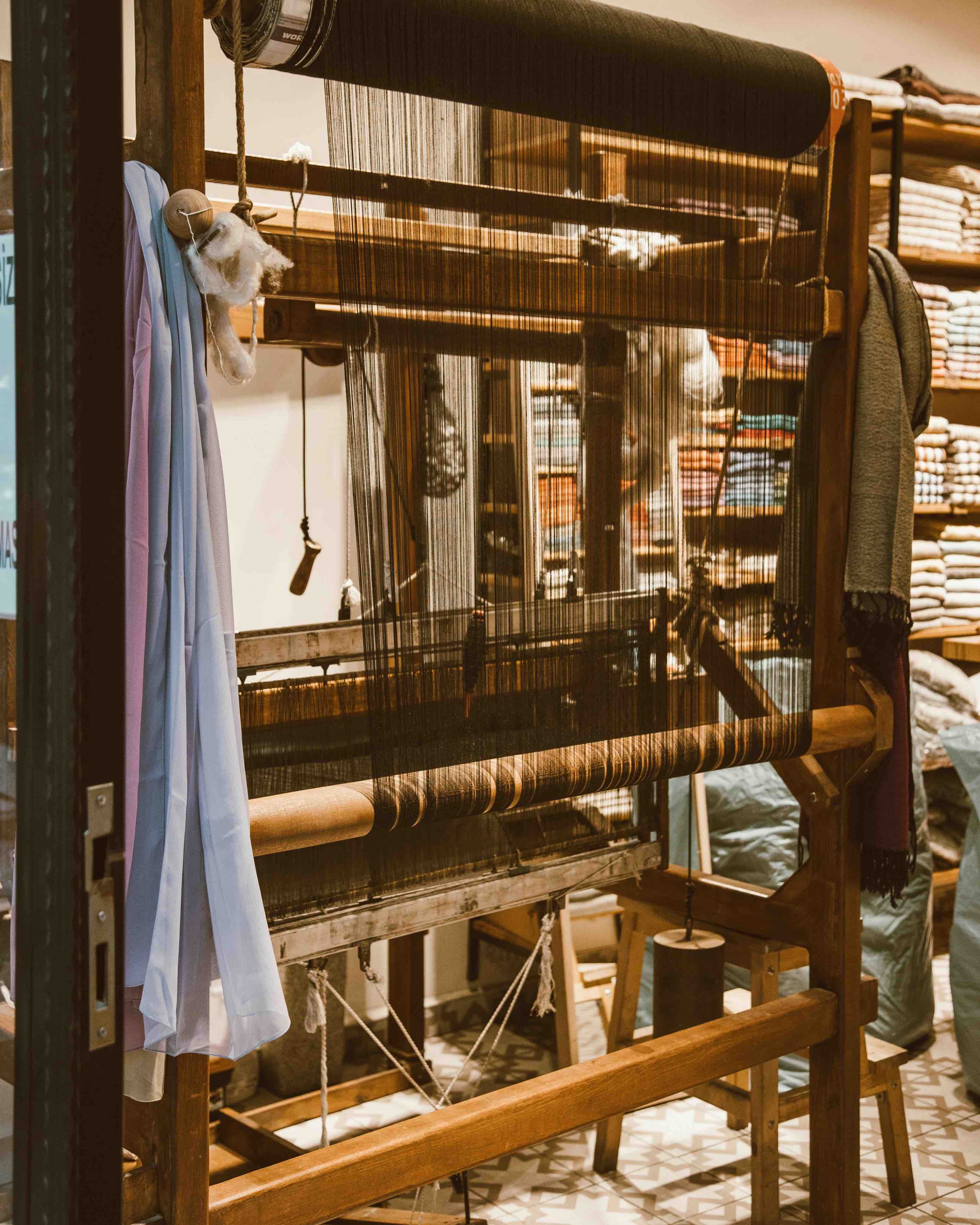 Handloom weaving in progress for The Silsilah Journey, Silsilah Studio